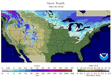 Snow Depth Chart