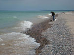 Vermillion Beach Agate hunter