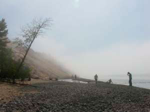 Agate Hunters on Beach